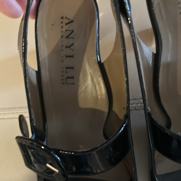 Anyi Lu black heels 37 1/2 - Picture 4 of 10